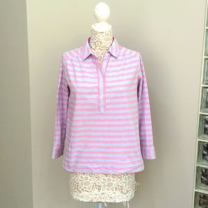 Pink & Blue Vineyard Vines Pop Over Top S
